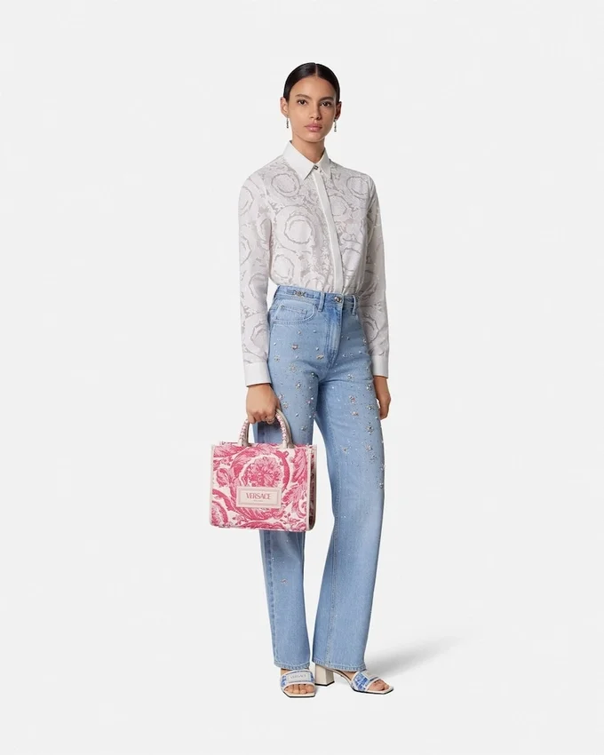 Athena Small Raffia Tote Athena Small Raffia Tote