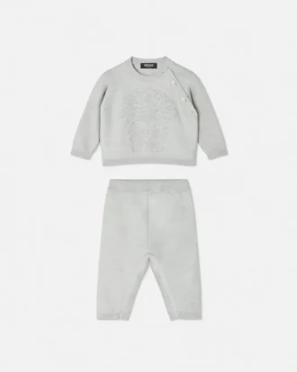 Baby Cotton-Cashmere Knit Sweater Set