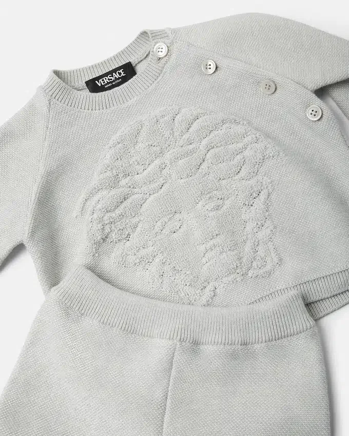 Baby Cotton-Cashmere Knit Sweater Set Baby Cotton-Cashmere Knit Sweater Set