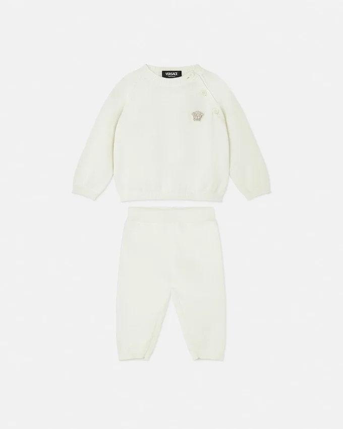 Baby Cotton Knit Sweater Set Baby Cotton Knit Sweater Set