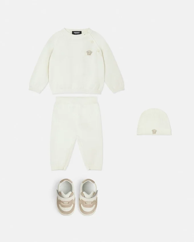 Baby Cotton Knit Sweater Set Baby Cotton Knit Sweater Set