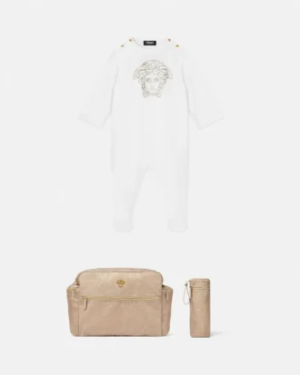 Baby Embellished Cotton-Jersey Sleepsuit