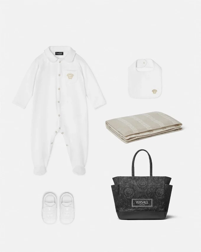 Baby Embroidered Cotton-Jersey Sleepsuit Set Baby Embroidered Cotton-Jersey Sleepsuit Set