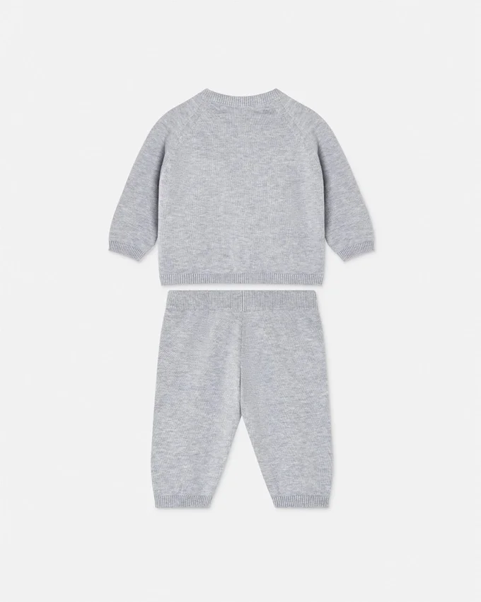 Baby Embroidered Cotton Knit Sweater Set Baby Embroidered Cotton Knit Sweater Set