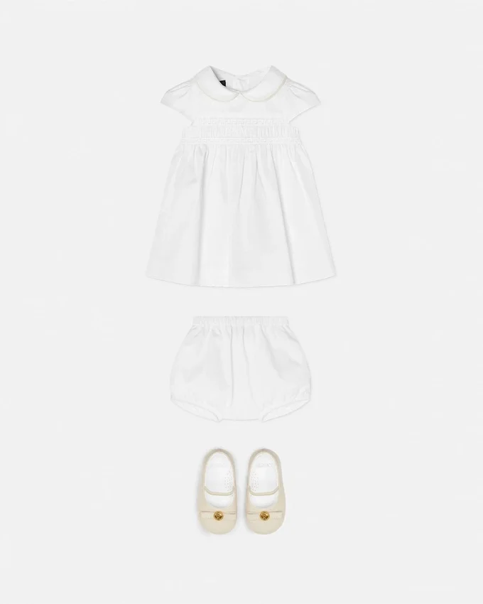 Baby Embroidered Cotton-Poplin Dress Set Baby Embroidered Cotton-Poplin Dress Set