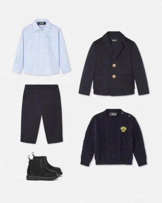 Baby Embroidered Satin Gabardine Jacket