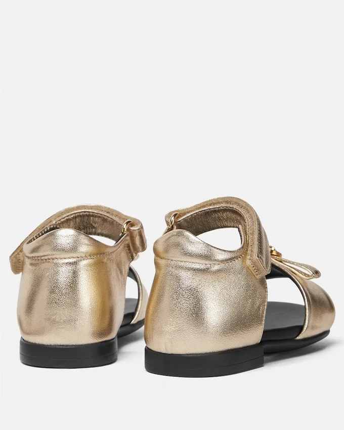 Baby Gianni Ribbon Metallic Sandals Baby Gianni Ribbon Metallic Sandals