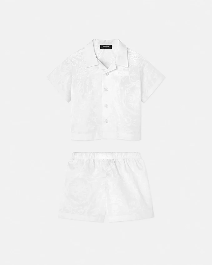 Baby Jacquard Cotton-Poplin Shirt Set Baby Jacquard Cotton-Poplin Shirt Set