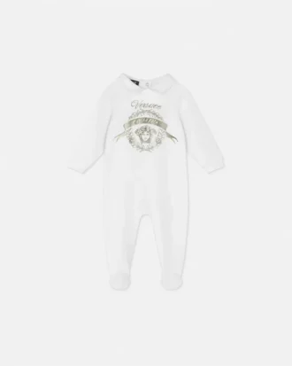 Baby Printed Cotton-Jersey Sleepsuit