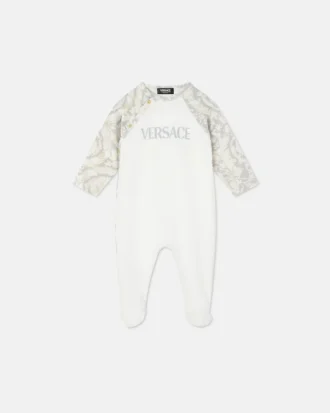 Baby Printed Cotton-Jersey Sleepsuit