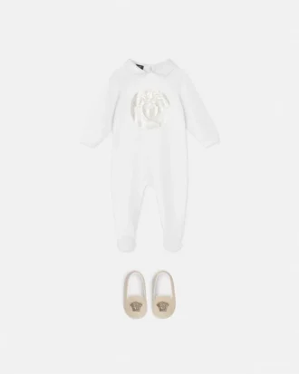 Baby Printed Cotton-Jersey Sleepsuit