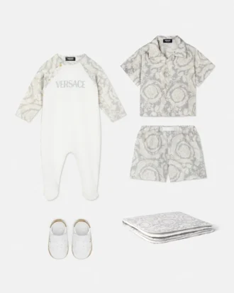 Baby Printed Cotton-Jersey Sleepsuit