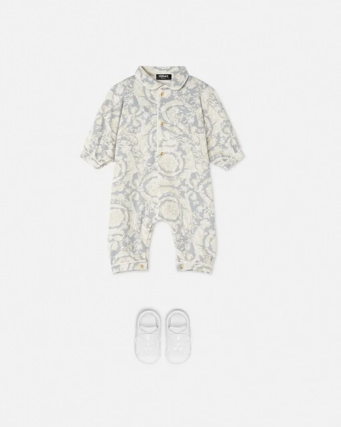 Baby Printed Cotton-Jersey Sleepsuit Baby Printed Cotton-Jersey Sleepsuit