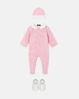 Baby Printed Cotton-Jersey Sleepsuit