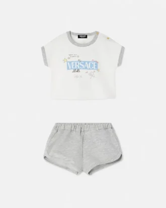 Baby Printed Cotton-Jersey T-Shirt Set