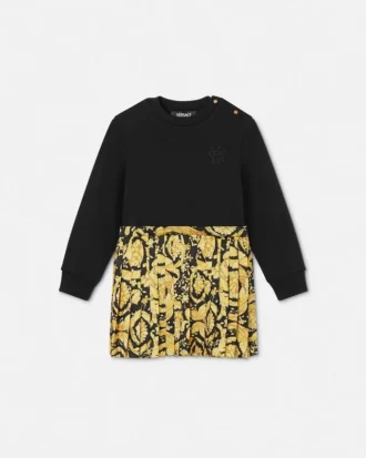Baby Printed Cotton-Jersey Twill Sweatshirt Dress