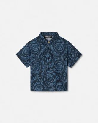 Baby Printed Cotton-Poplin Shirt