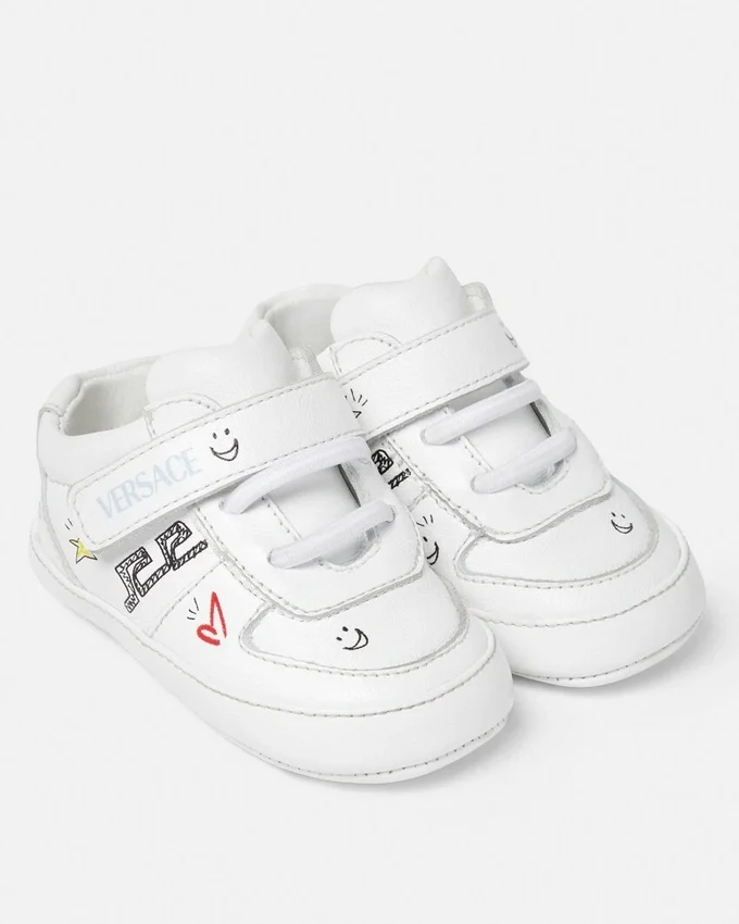 Baby Printed Leather Sneakers Baby Printed Leather Sneakers