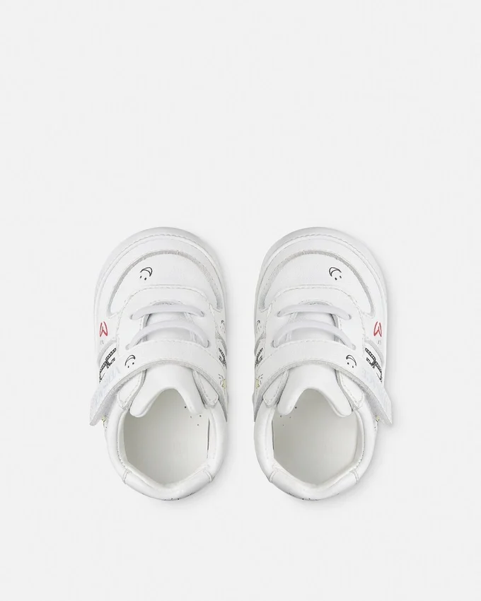 Baby Printed Leather Sneakers Baby Printed Leather Sneakers