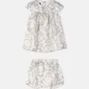Baby Printed Silk Twill Dress Set Baby Printed Silk Twill Dress Set