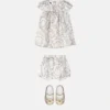 Baby Printed Silk Twill Dress Set Baby Printed Silk Twill Dress Set