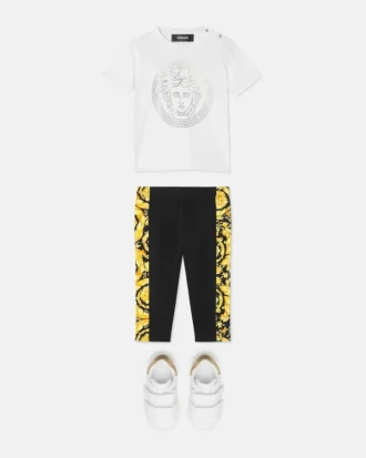 Baby Printed Stretch Cotton-Jersey Leggings