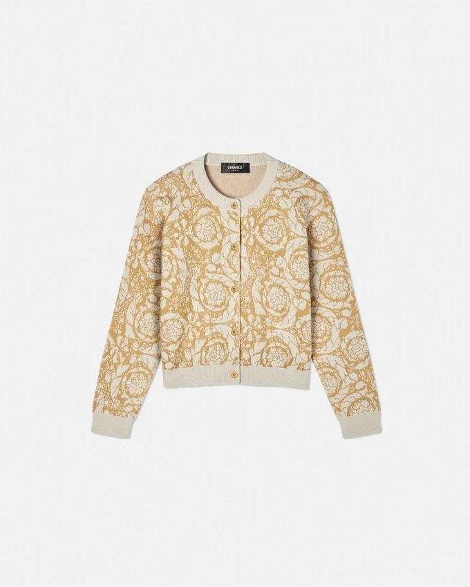 Barocco Allover Jacquard Kids Cardigan Barocco Allover Jacquard Kids Cardigan