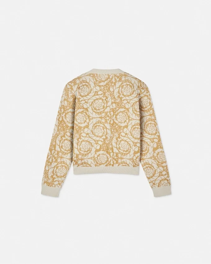 Barocco Allover Jacquard Kids Cardigan Barocco Allover Jacquard Kids Cardigan