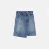Barocco Denim Wrap Skirt Barocco Denim Wrap Skirt