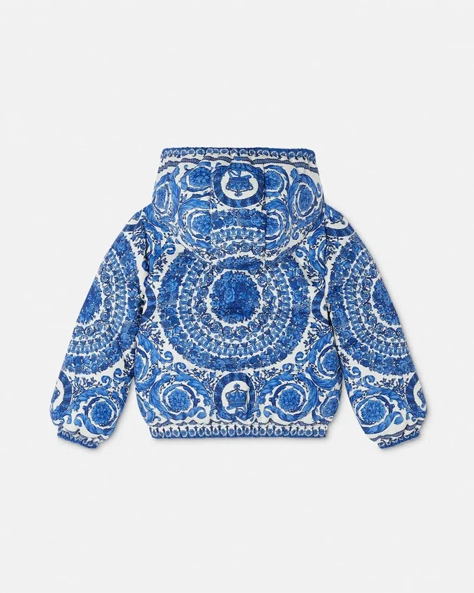 Barocco Foulard Reversible Kids Puffer Jacket Barocco Foulard Reversible Kids Puffer Jacket
