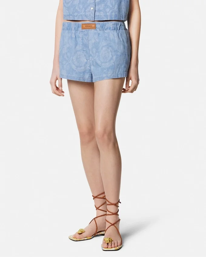 Barocco Jacquard Chambray Boxer Shorts Barocco Jacquard Chambray Boxer Shorts