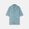 Barocco Jacquard Chambray Denim Shirt Barocco Jacquard Chambray Denim Shirt