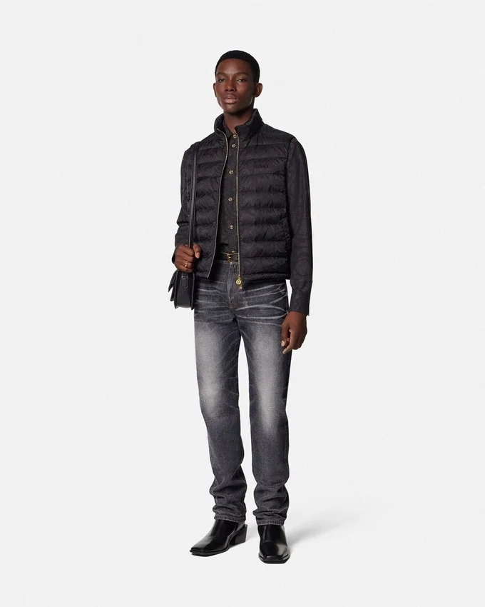 Barocco Jacquard Chambray Denim Shirt Barocco Jacquard Chambray Denim Shirt