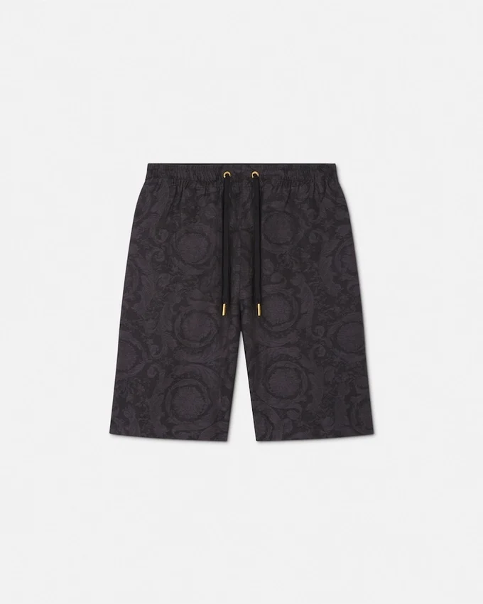 Barocco Jacquard Chambray Shorts Barocco Jacquard Chambray Shorts