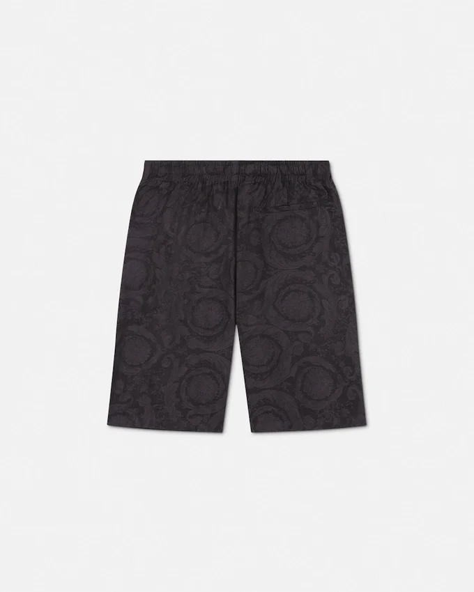 Barocco Jacquard Chambray Shorts Barocco Jacquard Chambray Shorts
