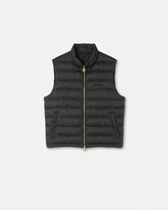 Barocco Jacquard Puffer Vest Barocco Jacquard Puffer Vest