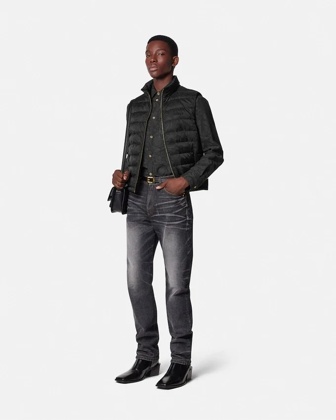 Barocco Jacquard Puffer Vest Barocco Jacquard Puffer Vest