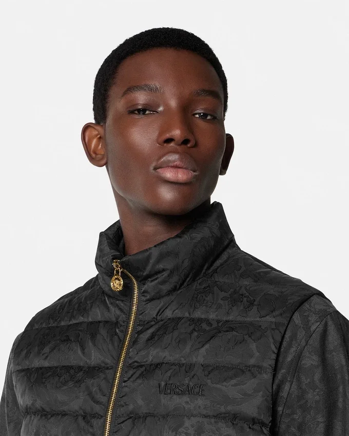 Barocco Jacquard Puffer Vest Barocco Jacquard Puffer Vest