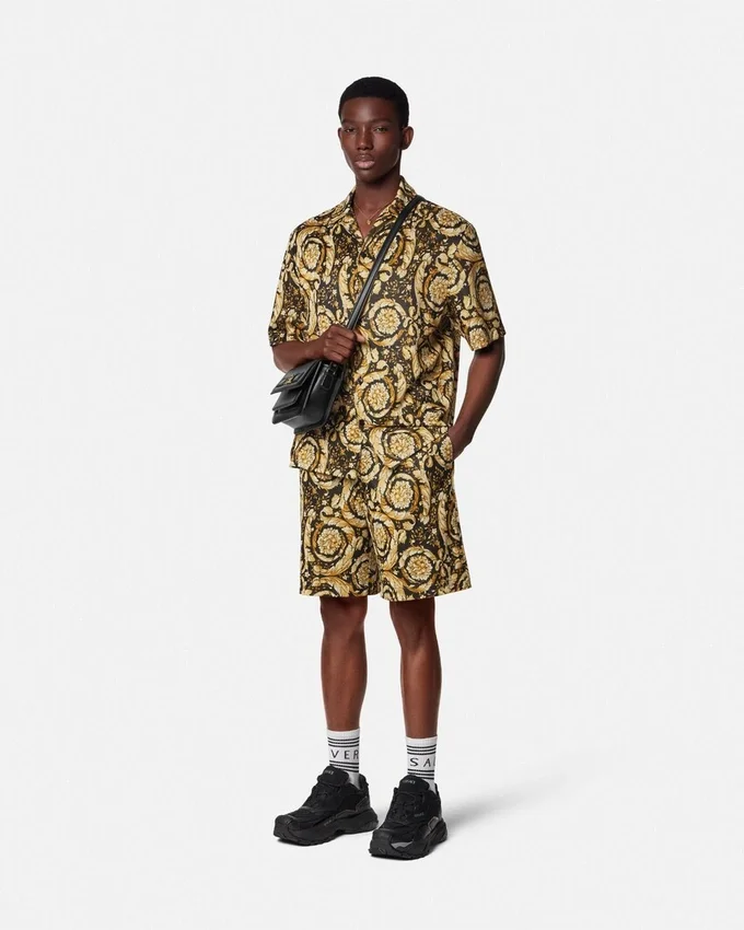 Barocco Jacquard Sweat Shorts Barocco Jacquard Sweat Shorts