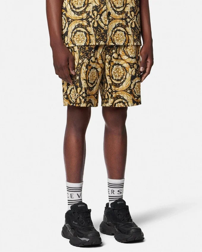 Barocco Jacquard Sweat Shorts Barocco Jacquard Sweat Shorts