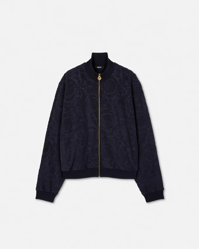Barocco Jacquard Towel Zip Sweatshirt Barocco Jacquard Towel Zip Sweatshirt