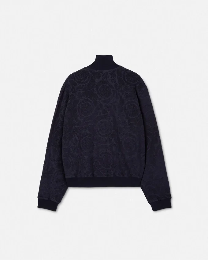 Barocco Jacquard Towel Zip Sweatshirt Barocco Jacquard Towel Zip Sweatshirt