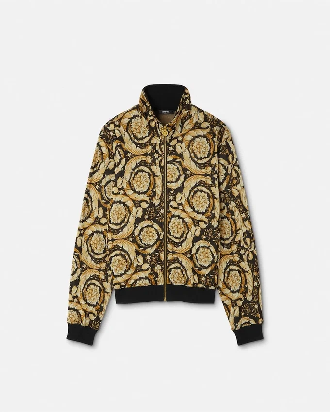 Barocco Jacquard Zip Sweatshirt Barocco Jacquard Zip Sweatshirt