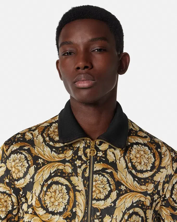 Barocco Jacquard Zip Sweatshirt Barocco Jacquard Zip Sweatshirt