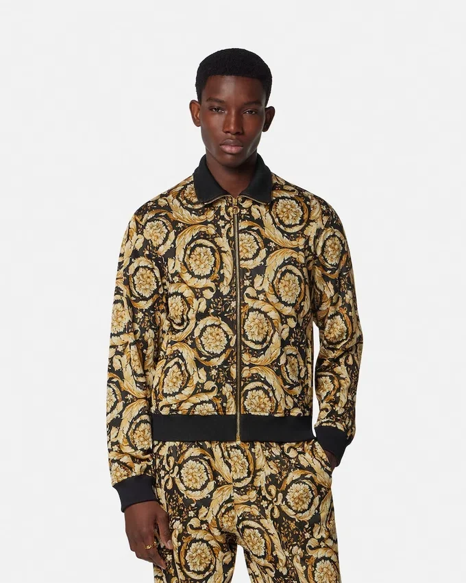Barocco Jacquard Zip Sweatshirt Barocco Jacquard Zip Sweatshirt