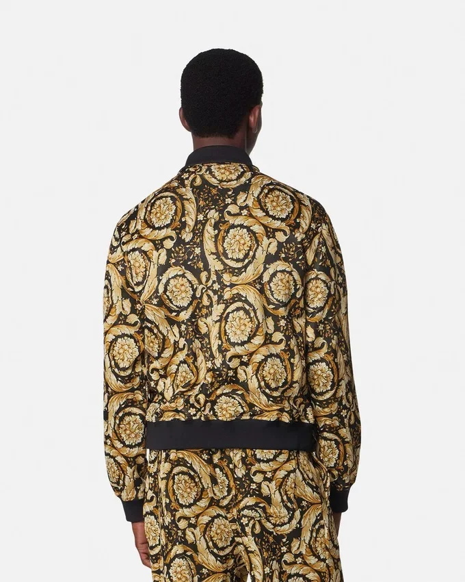 Barocco Jacquard Zip Sweatshirt Barocco Jacquard Zip Sweatshirt