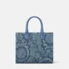 Barocco La Medusa Denim Small Tote Bag Barocco La Medusa Denim Small Tote Bag