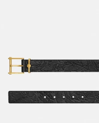 Barocco Leather Belt 3 cm