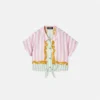 Barocco Pinstripe Silk Kids Shirt Barocco Pinstripe Silk Kids Shirt