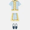 Barocco Pinstripe Silk Kids Shirt Barocco Pinstripe Silk Kids Shirt